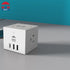 WBM SMART Power Strip Cube, 10A Surge Protector Wireless Charger Station, 2 AC Outlets, 2 USB Ports & Type C Plug
